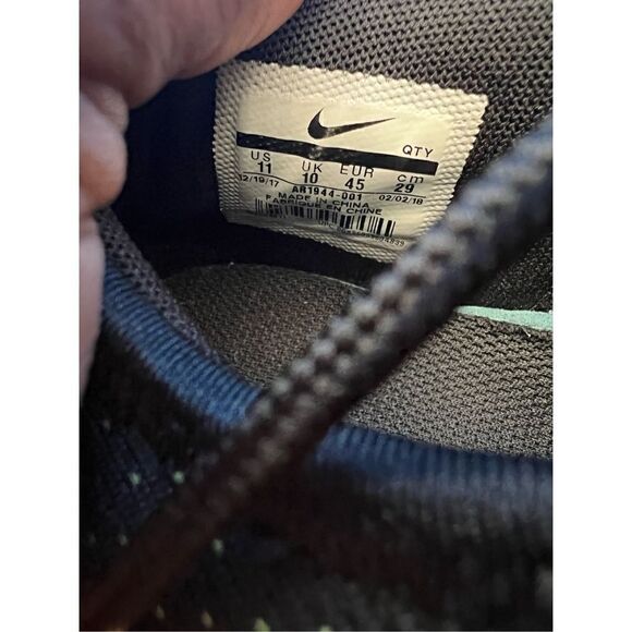 Nike Air Max More Black/Volt Shoes Men's Size US 11 AR1944-001 - Picture 5 of 6